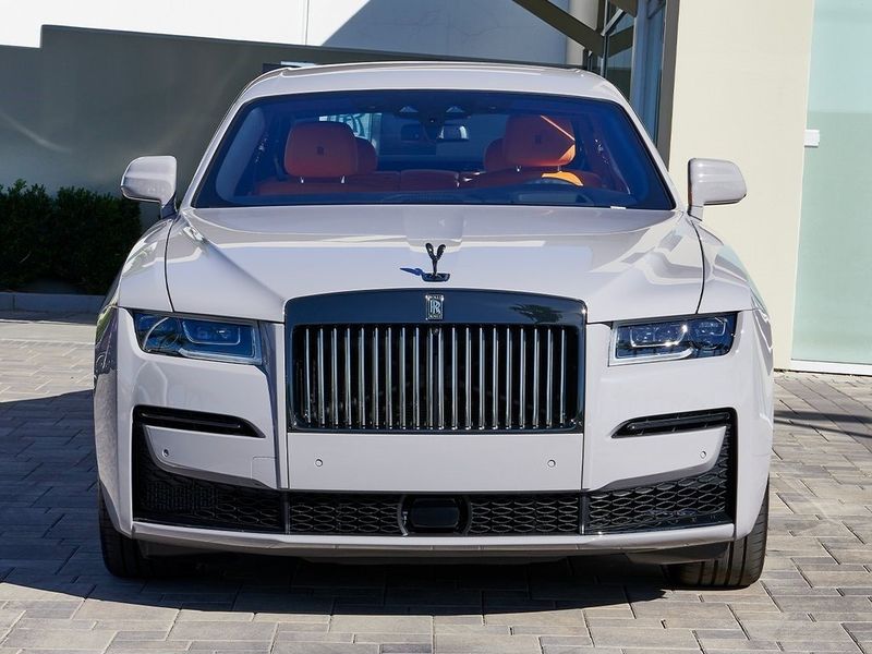 2024 Rolls-Royce Ghost  in a Grey exterior color and Mandarininterior. SHELLY AUTOMOTIVE shellyautomotive.com 