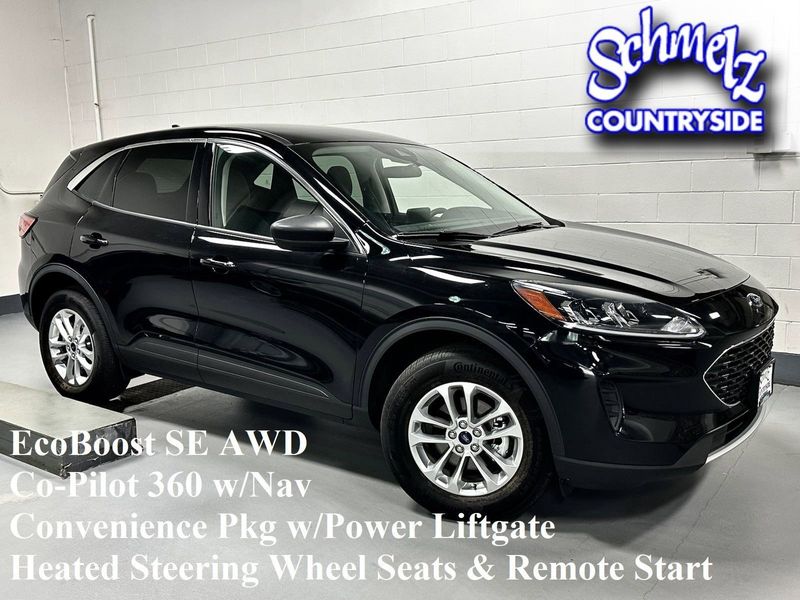 2022 Ford Escape SE AWD w/Co-Pilot 360 in a Agate Black Metallic exterior color and Grey Heated Seatsinterior. Schmelz Countryside SAAB (888) 558-1064 stpaulsaab.com 