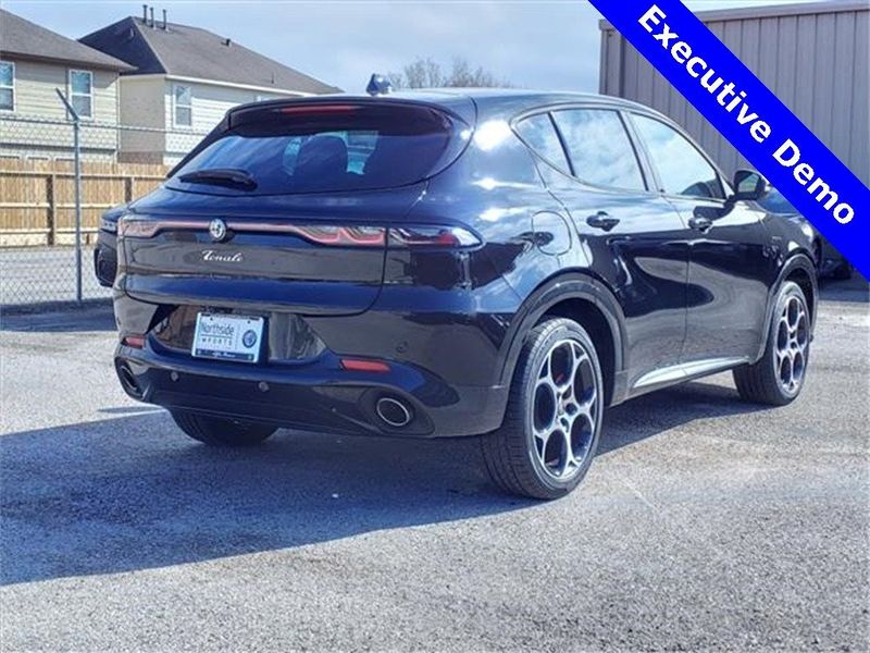 2024 Alfa Romeo Tonale Veloce in a Alfa Black exterior color and Blackinterior. Northside Imports Houston 281-475-4549 northsideimportshouston.com 