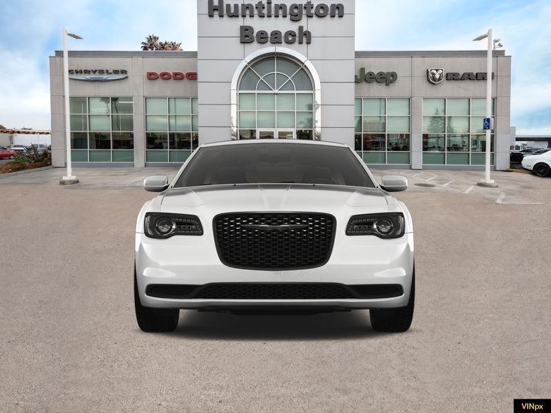 2023 Chrysler 300 Touring in a Bright White exterior color and Blackinterior. BEACH BLVD OF CARS beachblvdofcars.com 