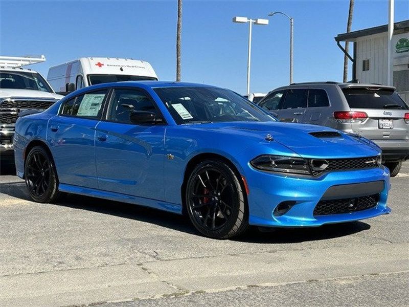 2023 Dodge Charger Super Bee in a B5 Blue exterior color and Carboninterior. McPeek