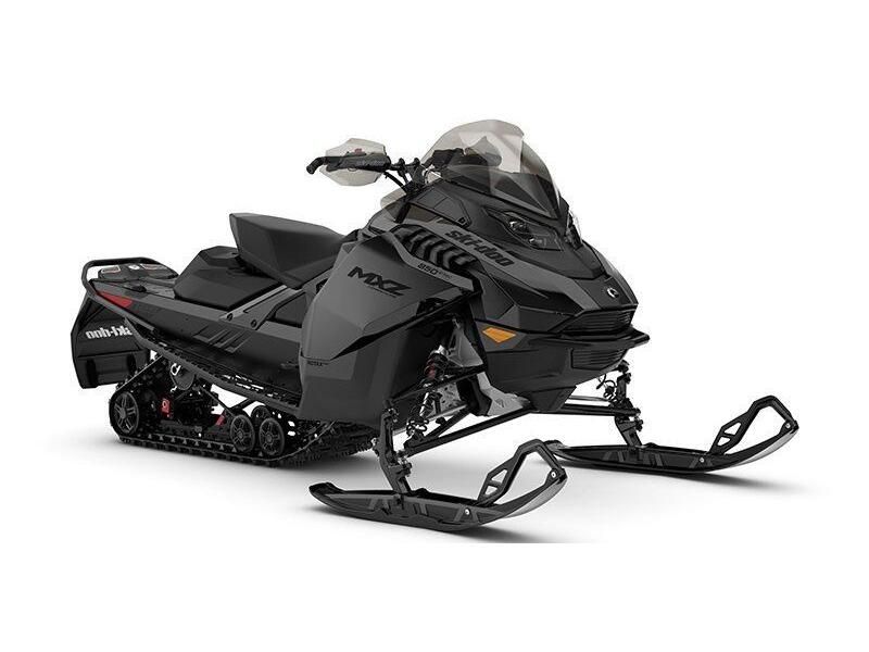 2024 Ski-Doo MXZ Adrenaline in a Black exterior color. New England Powersports 978 338-8990 pixelmotiondemo.com 