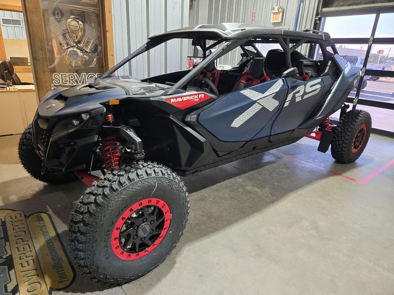 2025 Can-Am MAVERICK R MAX X RS 999T DUSTY NAVY AND LEGION RED Image 1