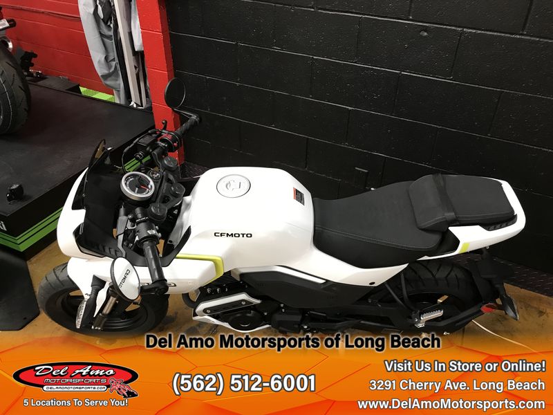 2024 CFMOTO CF125-8US  in a NEBULA WHITE exterior color. Del Amo Motorsports of Long Beach (562) 362-3160 delamomotorsports.com 