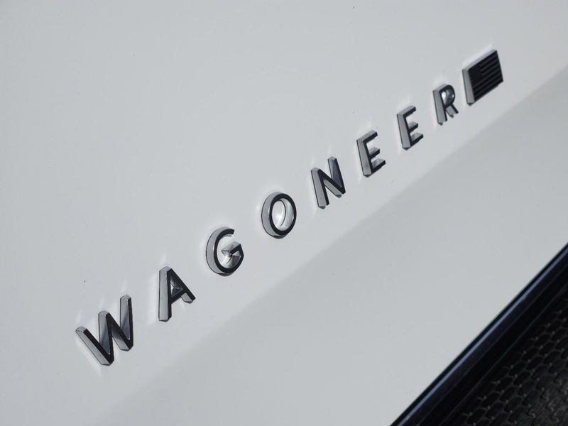 2024 Wagoneer L 4X4 in a Bright White Clear Coat exterior color and Global Blackinterior. Elder Chrysler Dodge Jeep Ram 9032920419 elderchryslerdodgejeep.com 