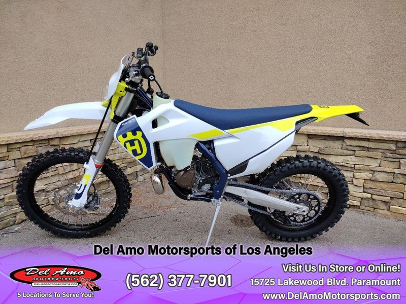 2024 HUSQVARNA TE 150  in a WHITE exterior color. Del Amo Motorsports of Los Angeles (562) 262-9181 delamomotorsports.com 