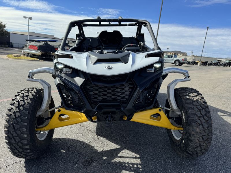 2024 CAN-AM MAVERICK R BASE CATALYST GRAY NEO YELLOW in a GRAY exterior color. Family PowerSports (877) 886-1997 familypowersports.com 