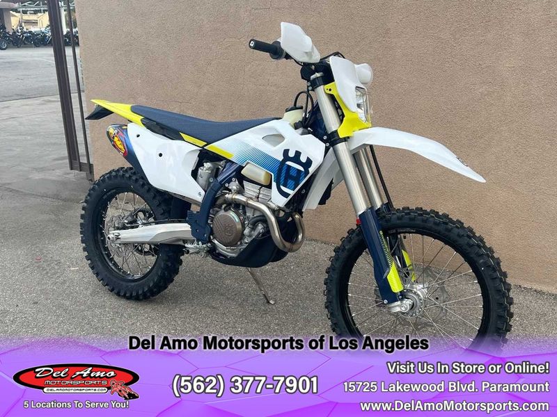 2024 HUSQVARNA FE 350W  in a WHITE exterior color. Del Amo Motorsports of Los Angeles (562) 262-9181 delamomotorsports.com 