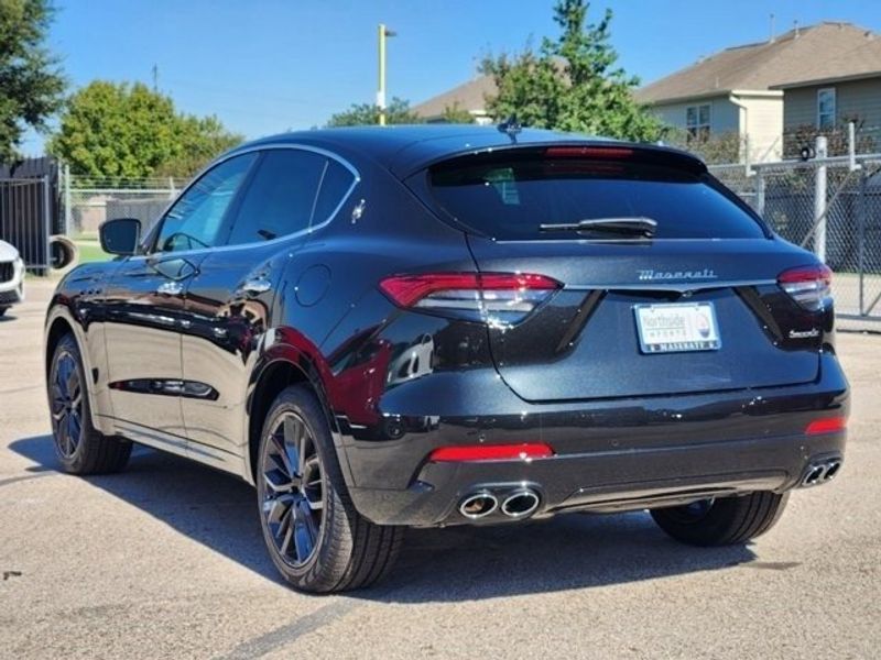 2024 Maserati Levante GT in a Black exterior color and Black/Redinterior. Northside Imports Houston 281-475-4549 northsideimportshouston.com 