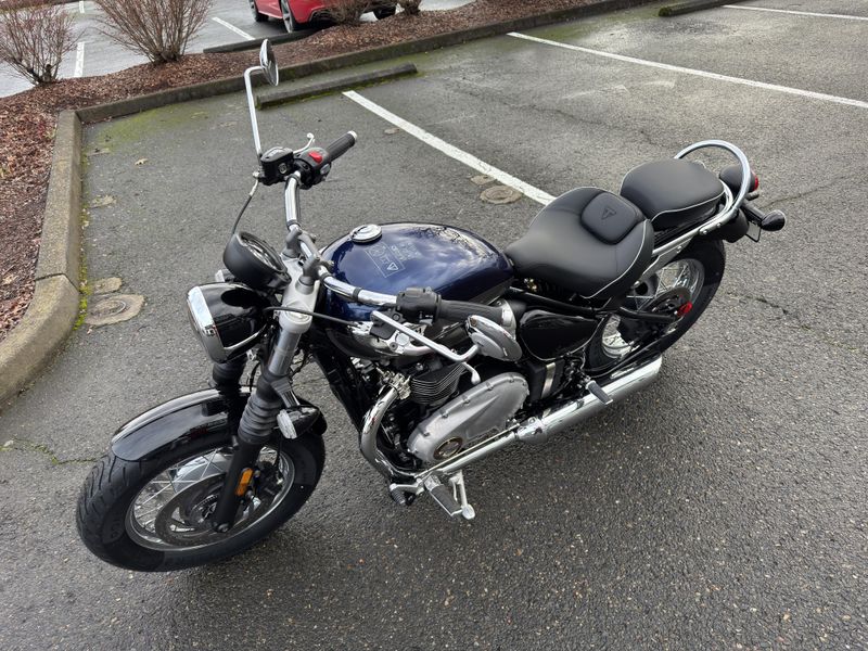 2025 Triumph Bonneville Speedmaster - PACIFIC BLUE - SILVER ICE 