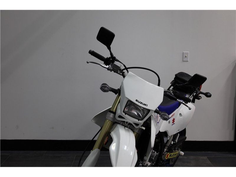 2022 Suzuki DR-Z 400SM in a White exterior color. New England Powersports 978 338-8990 pixelmotiondemo.com 