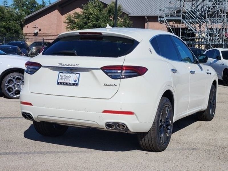 2024 Maserati Levante GT in a White exterior color and Black/Redinterior. Northside Imports Houston 281-475-4549 northsideimportshouston.com 