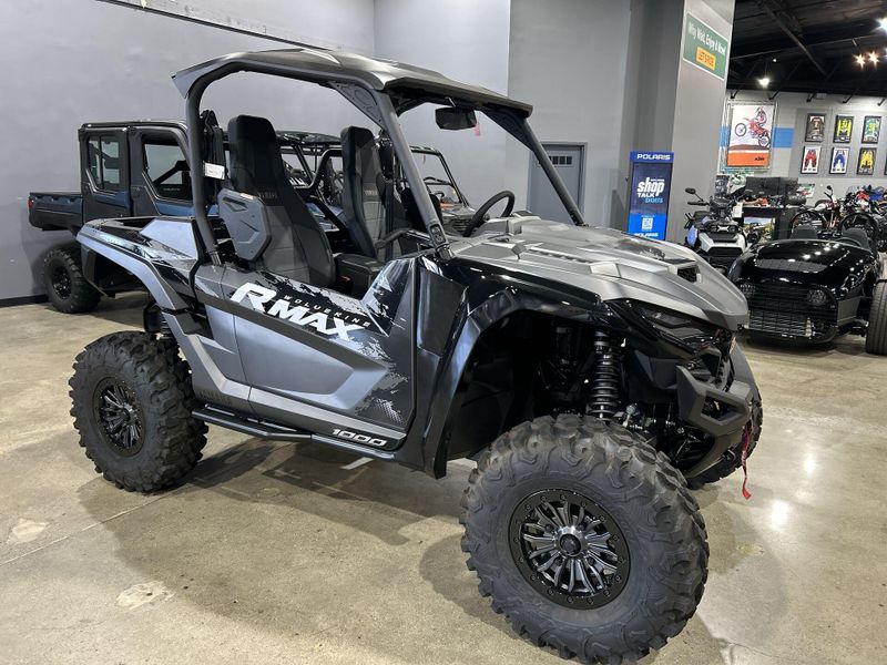 2025 Yamaha WOLVERINE RMAX2 1000 XT-R  in a MATTE GREY/METALLIC BLACK exterior color. Del Amo Motorsports of Redondo Beach (424) 390-7811 delamomotorsports.com 