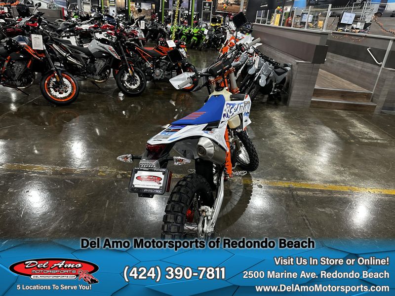 2024 KTM 500 EXC-F SIX DAYS  in a WHITE/ORANGE exterior color. Del Amo Motorsports of Redondo Beach (424) 304-1660 delamomotorsports.com 