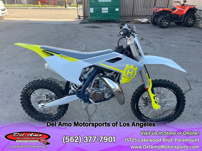 2023 HUSQVARNA TC 85 17/14  in a WHITE exterior color. Del Amo Motorsports of Los Angeles (562) 262-9181 delamomotorsports.com 