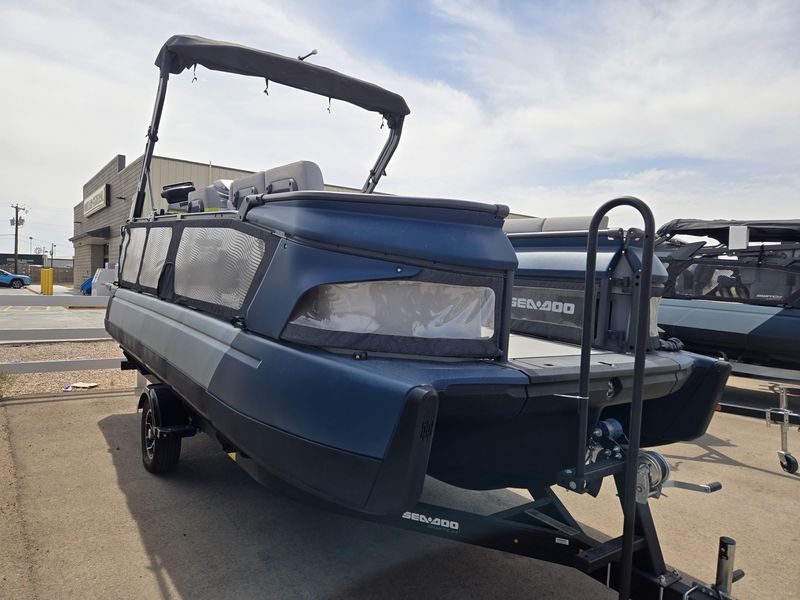 NEW 2026 SEADOO SWITCH CRUISE LIMITED 21 300HP DOUBLE BIMINI WITH GALVANIZED TRAILER Image 1