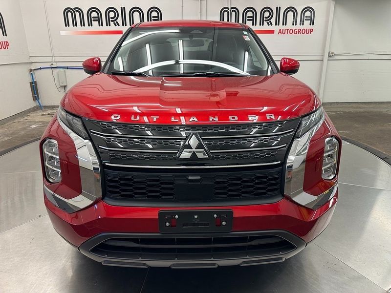 2024 Mitsubishi Outlander ES in a Red Diamond exterior color and Blackinterior. Marina Auto Group (855) 564-8688 marinaautogroup.com 