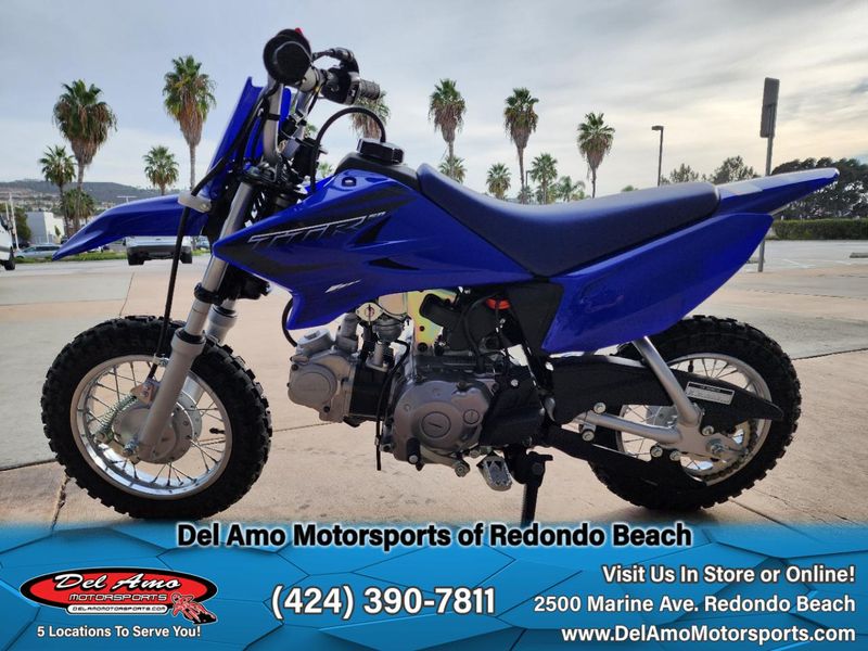 2024 Yamaha TTR50ERC  in a TEAM YAMAHA BLUE exterior color. Del Amo Motorsports of Redondo Beach (424) 304-1660 delamomotorsports.com 