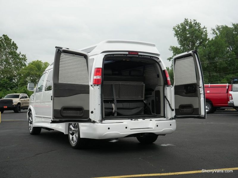 2022 Chevrolet Express Cargo  in a Summit White exterior color and Grayinterior. Paul Sherry Chrysler Dodge Jeep RAM (937) 749-7061 sherrychrysler.net 