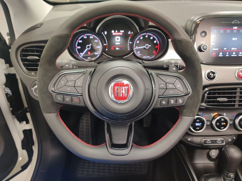 2023 Fiat 500x Sport Awd in a Bianco Gelato (White Clear Coat) exterior color and Black Heated Seatsinterior. Schmelz Countryside Alfa Romeo and Fiat (651) 968-0556 schmelzfiat.com 