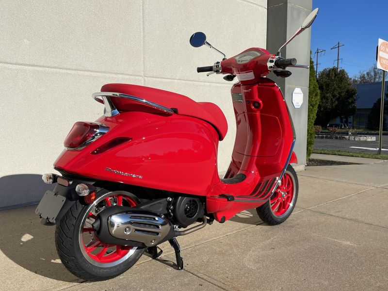 2023 Vespa PRIMAVERA 150 RED in a RED exterior color. Cross Country Powersports 732-491-2900 crosscountrypowersports.com 