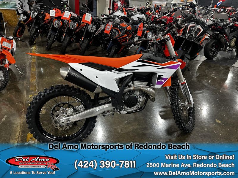 2024 KTM 350 SX-F  in a ORANGE exterior color. Del Amo Motorsports of Redondo Beach (424) 304-1660 delamomotorsports.com 