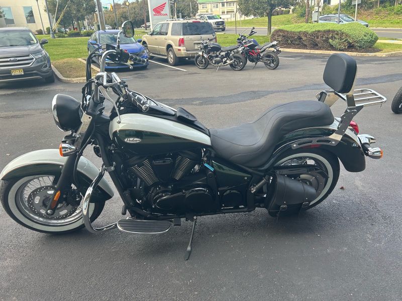 2022 Kawasaki Vulcan 900 Classic in a GREEN exterior color. Cross Country Powersports 732-491-2900 crosscountrypowersports.com 