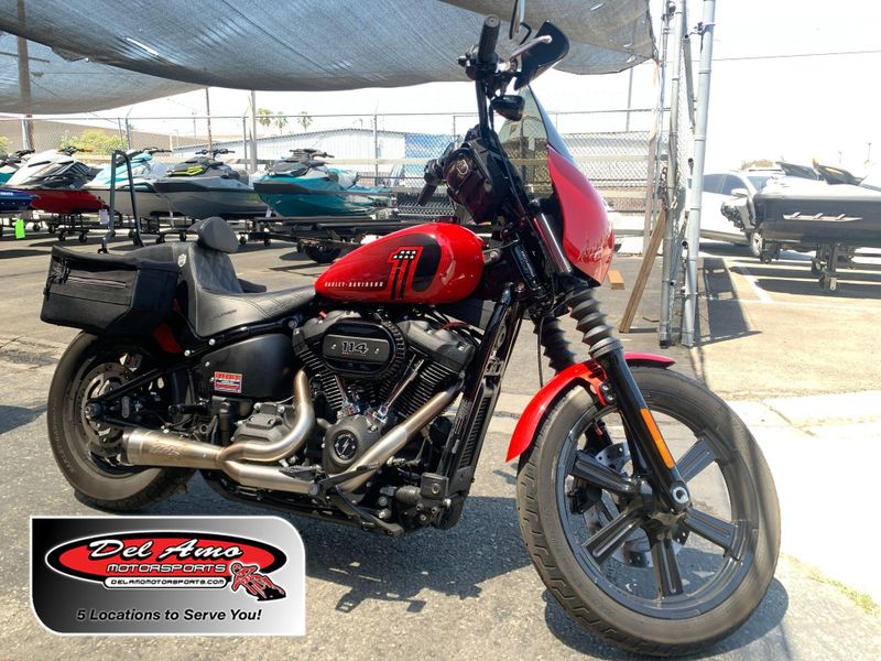 Used 2022 Harley-Davidson Street Bob 114 Redline Red Image 1