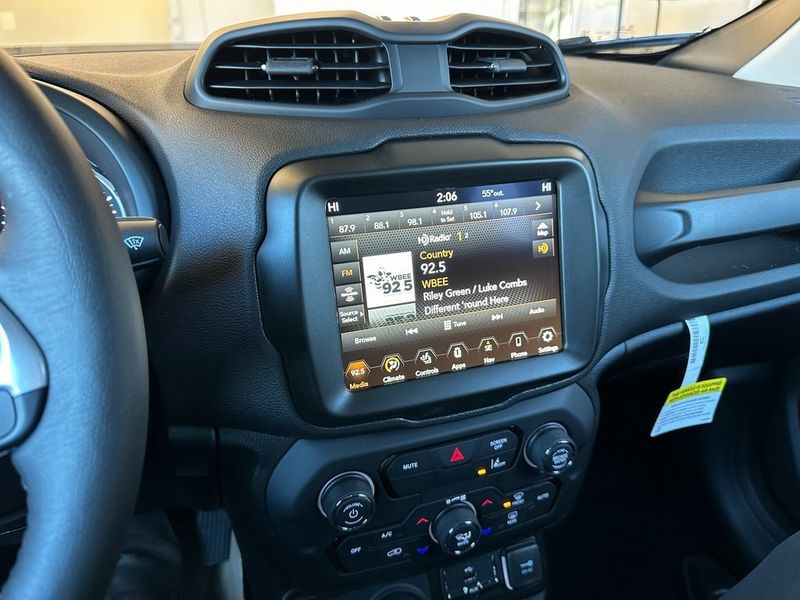 2023 Jeep Renegade Trailhawk 4x4 in a Black Clear Coat exterior color and Blackinterior. Marina Chrysler Dodge Jeep RAM (855) 616-8084 marinadodgeny.com 