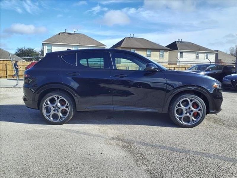 2024 Alfa Romeo Tonale Veloce in a Alfa Black exterior color and Blackinterior. Northside Imports Houston 281-475-4549 northsideimportshouston.com 