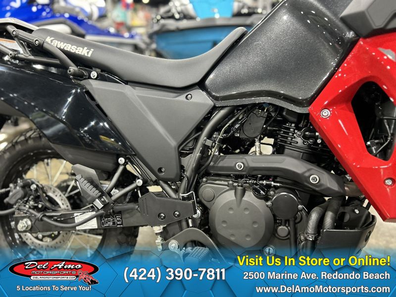 2024 Kawasaki KL650KRFNL  in a FIRECRACKER RED/METALLIC CARBON GRAY exterior color. Del Amo Motorsports of Redondo Beach (424) 304-1660 delamomotorsports.com 