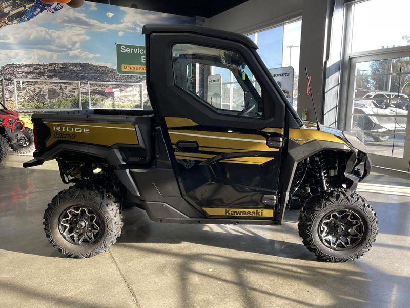 New 2024 Kawasaki RIDGE LIMITED  in a METALLIC SHADOW GOLD exterior color. Del Amo Motorsports of Redondo Beach (424) 390-7811 delamomotorsports.com 