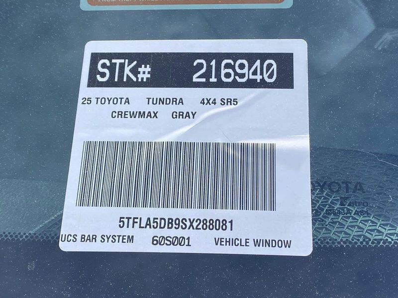 New 2025 Toyota Tundra SR5Image 20