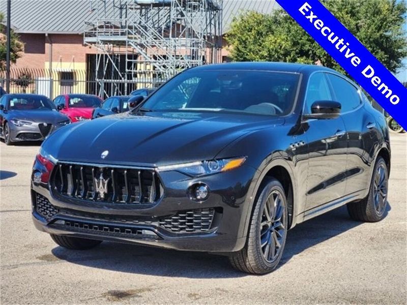 2024 Maserati Levante GT in a Black exterior color and Black/Redinterior. Northside Imports Houston 281-475-4549 northsideimportshouston.com 