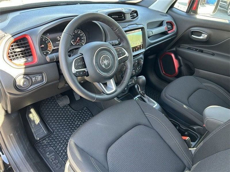 2023 Jeep Renegade (red) Edition in a Black Clear Coat exterior color and Blackinterior. McPeek