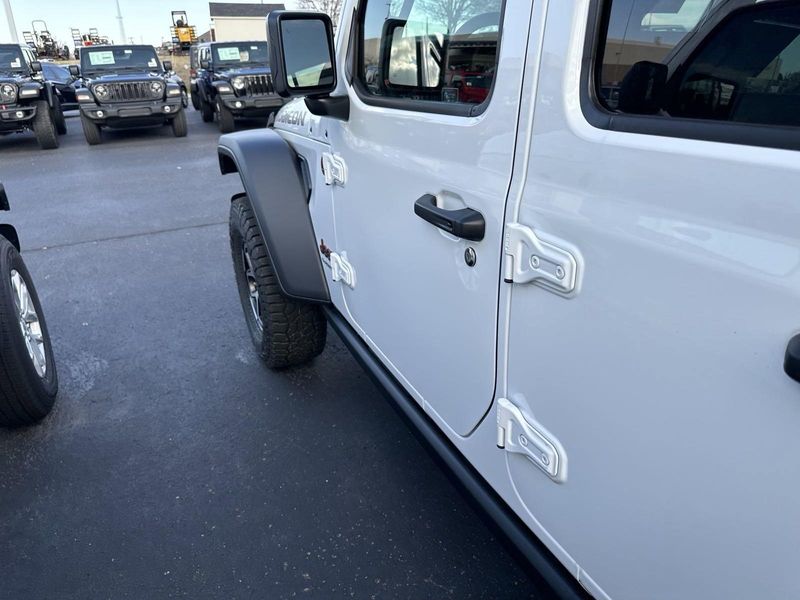 2024 Jeep Gladiator Rubicon 4x4 in a Bright White Clear Coat exterior color. Gupton Motors Inc 615-384-2886 guptonmotors.com 