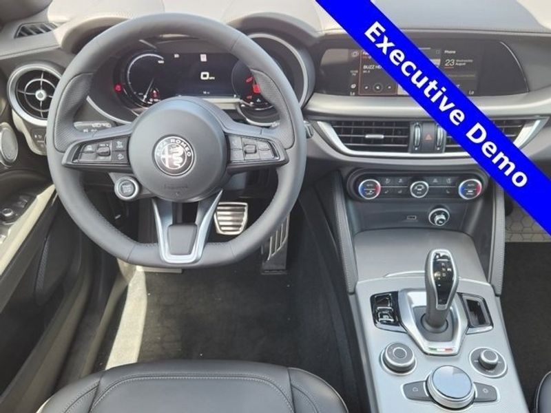 2024 Alfa Romeo Stelvio Ti Awd in a Alfa White exterior color and Blackinterior. Northside Alfa Romeo of Houston 281-475-4549 alfaromeousaofnorthhouston.com 