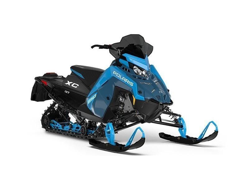 2024 Polaris INDY XC 137 in a Zenith Blue/Sky Blue exterior color. Plaistow Powersports (603) 819-4400 plaistowpowersports.com 