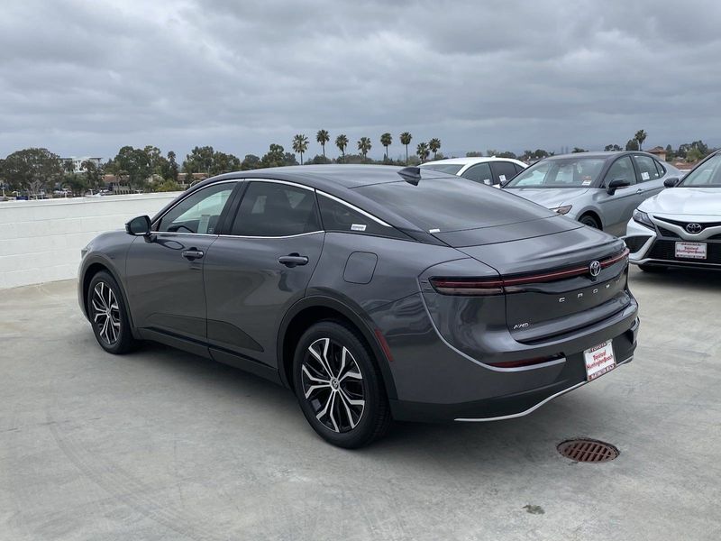 2023 Toyota Crown XLE in a Magnetic Gray Metallic exterior color and BLK SOFTEXinterior. BEACH BLVD OF CARS beachblvdofcars.com 