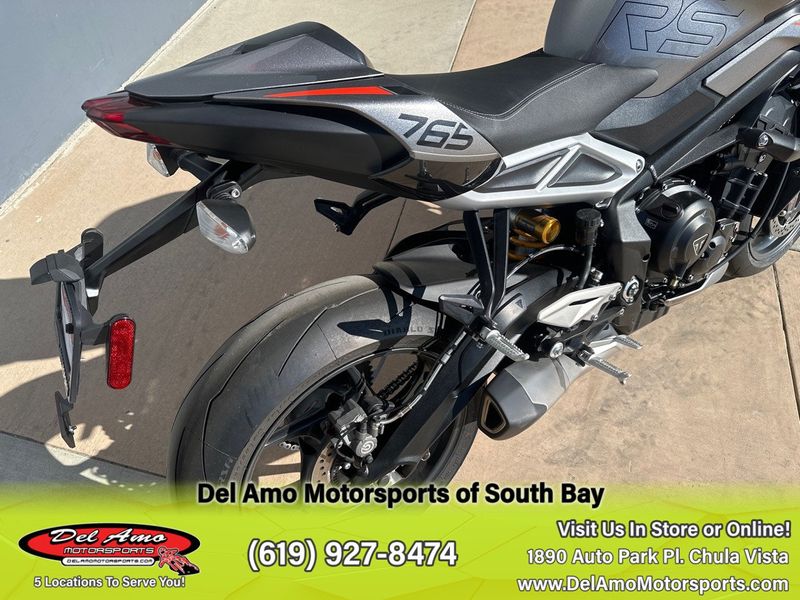 2024 Triumph STREET TRIPLE 765 RS  in a SILVER ICE exterior color. Del Amo Motorsports of South Bay (619) 547-1937 delamomotorsports.com 