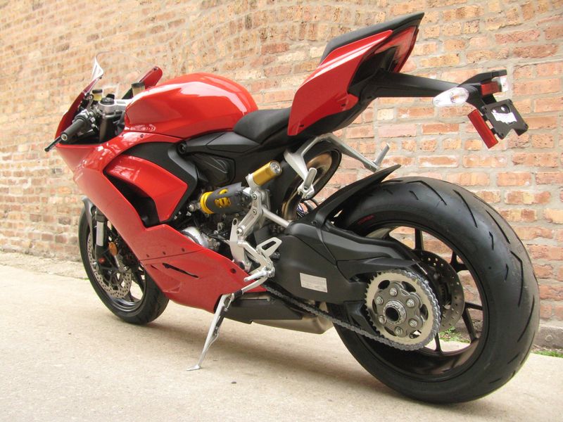 2023 Ducati Panigale V2 in a Red exterior color. Motoworks Chicago 312-738-4269 motoworkschicago.com 