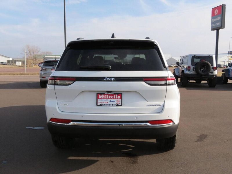 2024 Jeep Grand Cherokee Limited 4x4 in a Bright White Clear Coat exterior color and Taninterior. Militello Motors ​507-200-4344 militellomotors.net 