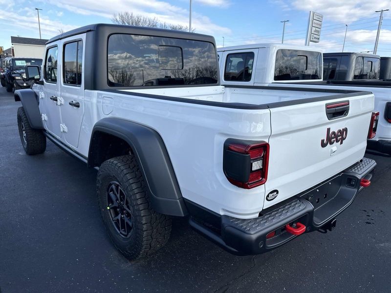 2024 Jeep Gladiator Rubicon 4x4 in a Bright White Clear Coat exterior color. Gupton Motors Inc 615-384-2886 guptonmotors.com 