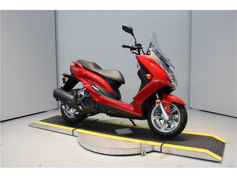 2019 Yamaha Smax in a Red exterior color. New England Powersports 978 338-8990 pixelmotiondemo.com 