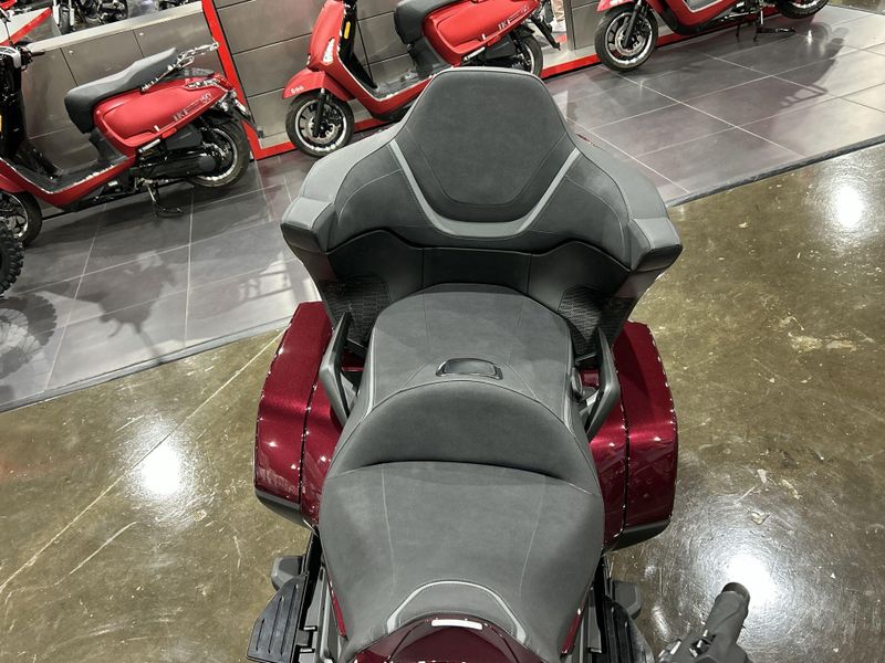 2025 Honda GOLDWING TOUR AIR BAG DCT  in a BORDEAUX RED METALLIC exterior color. Del Amo Motorsports of Redondo Beach (424) 390-7811 delamomotorsports.com 