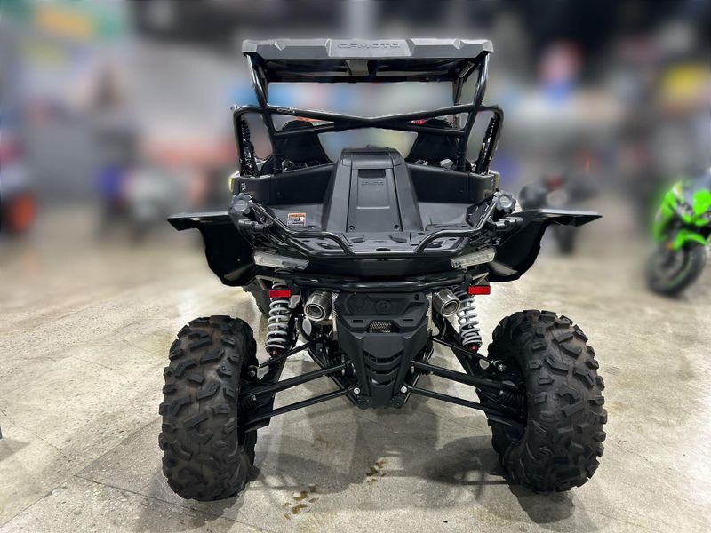 New 2024 CFMOTO ZFORCE 950 HO EX G1  in a DESERT TAN exterior color. Del Amo Motorsports of Redondo Beach (424) 390-7811 delamomotorsports.com 