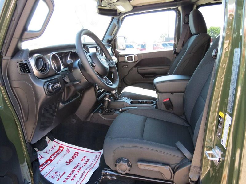 2022 Jeep Wrangler Unlimited Sport S 4x4 in a Sarge Green Clear Coat exterior color and Blackinterior. Militello Motors ​507-200-4344 militellomotors.net 