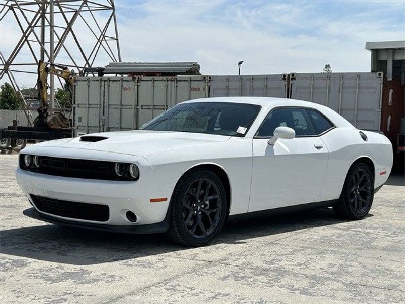 2023 Dodge Challenger Gt in a White Knuckle exterior color and Blackinterior. McPeek