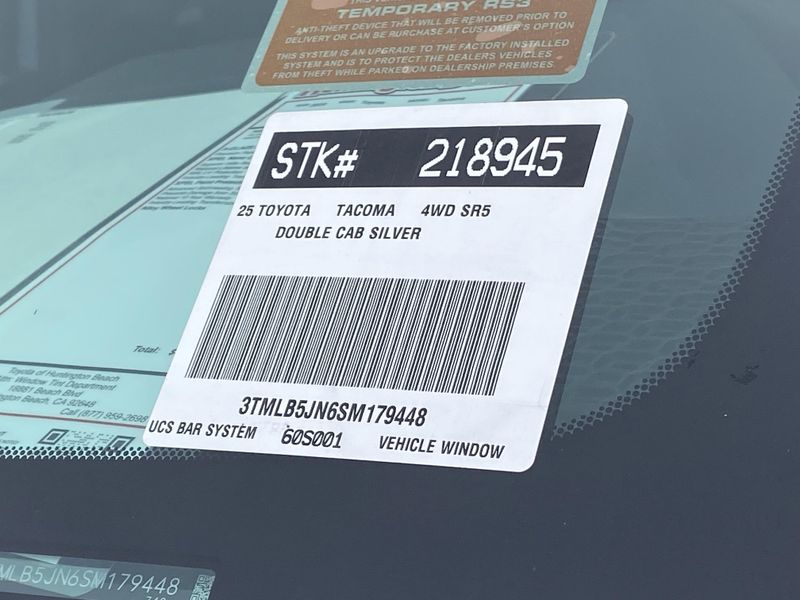 New 2025 Toyota Tacoma SR5Image 21