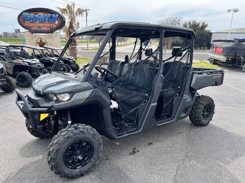 2024 CAN-AM DEFENDER MAX XT HD10 STONE GRAY in a GRAY exterior color. Family PowerSports (877) 886-1997 familypowersports.com 
